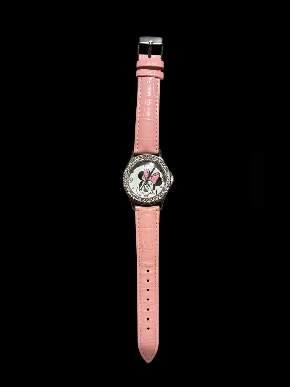 Pink Minnie Mouse Crystal Accent Ladies Watch